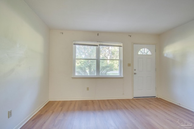 entrance foyer featuring light hardwood / wood-style flooring