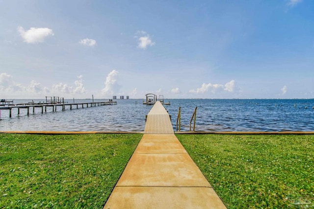 2961 Bay St, Gulf Breeze, FL 32563 - dock area featuring a water view