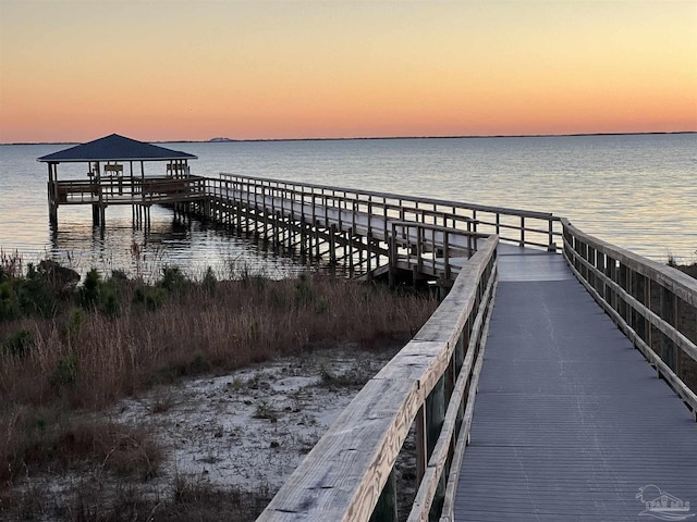 dock with a water view
