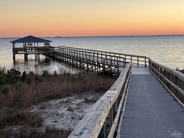 dock with a water view