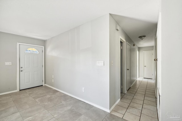 view of tiled foyer