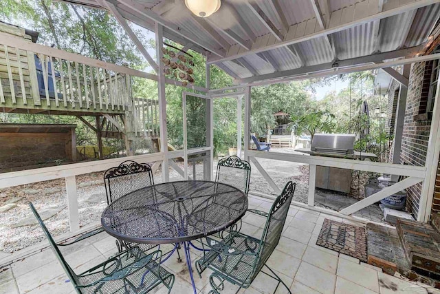 view of patio / terrace featuring outdoor dining space