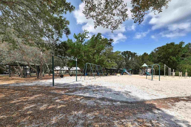 view of home's community featuring playground community