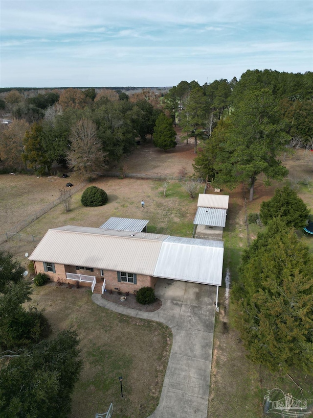 birds eye view of property