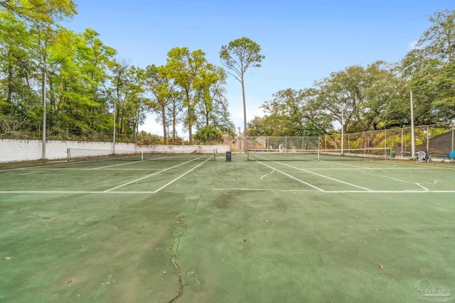 view of tennis court