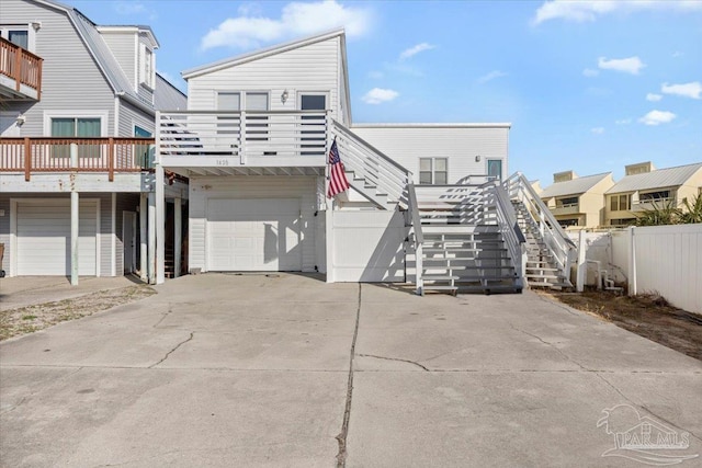 view of front of home featuring a garage