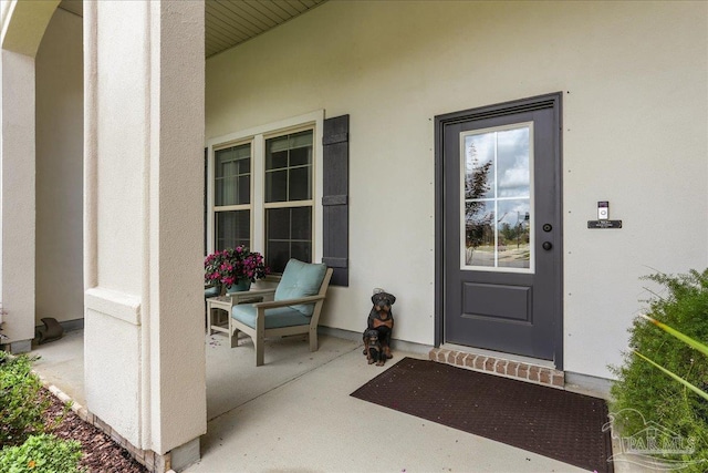 3160 Mountain Laurel Trl, Cantonment, FL 32533 - doorway to property featuring stucco siding