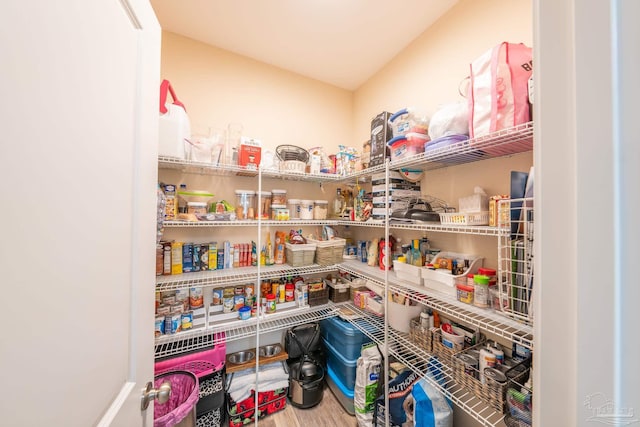 view of pantry