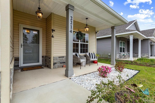 view of patio / terrace featuring a porch