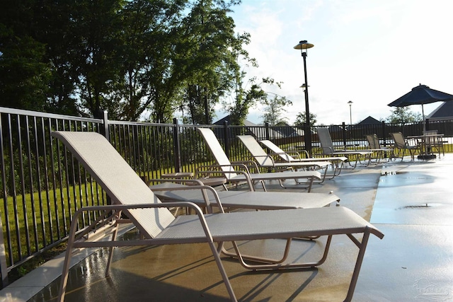 view of pool with a patio area