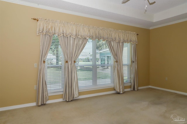 1200 Willowood Ln, Gulf Breeze, FL 32563 - spare room featuring carpet floors, a wealth of natural light, and a ceiling fan