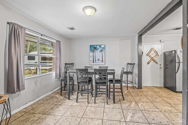 view of dining area