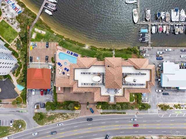 721 Pensacola Beach Blvd Unit 702, Pensacola Beach, FL 32561 - aerial overview of property's location featuring a large body of water
