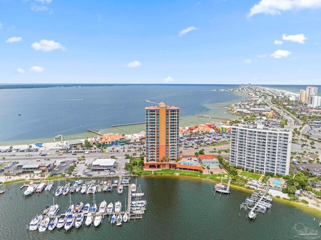 721 Pensacola Beach Blvd Unit 702, Pensacola Beach, FL 32561 - view of urban area featuring a large body of water and a marina