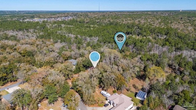 4900 Shell Rd, Milton, FL 32583 - bird's eye view featuring a forest view