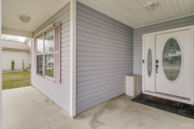 view of property entrance