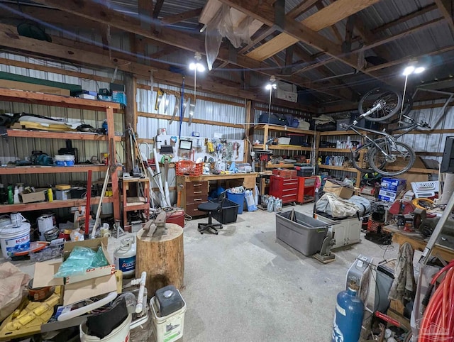 view of storage room