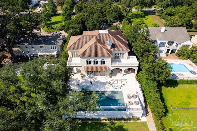 birds eye view of property