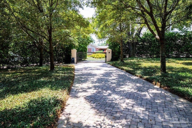 exterior space with a front lawn