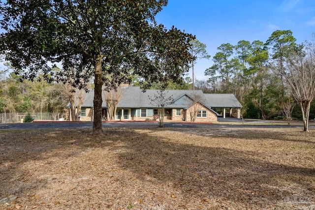 view of ranch-style home