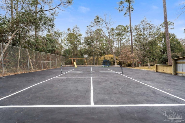 view of tennis court