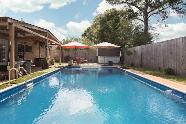 2322 Silversides Loop, Pensacola, FL 32526 - view of swimming pool with a fenced backyard and a patio