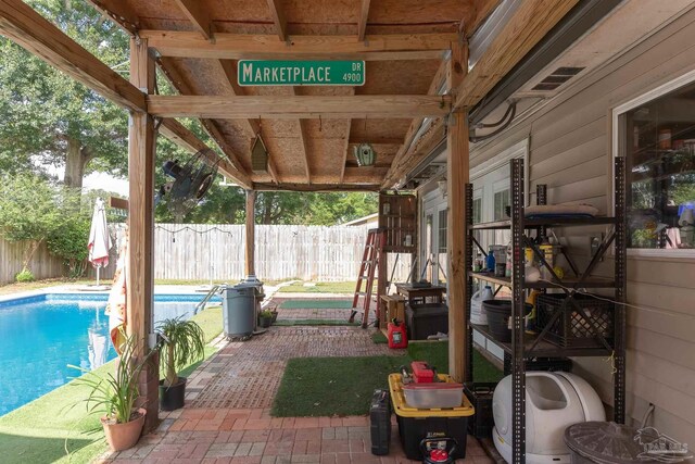 2322 Silversides Loop, Pensacola, FL 32526 - fenced backyard featuring a patio