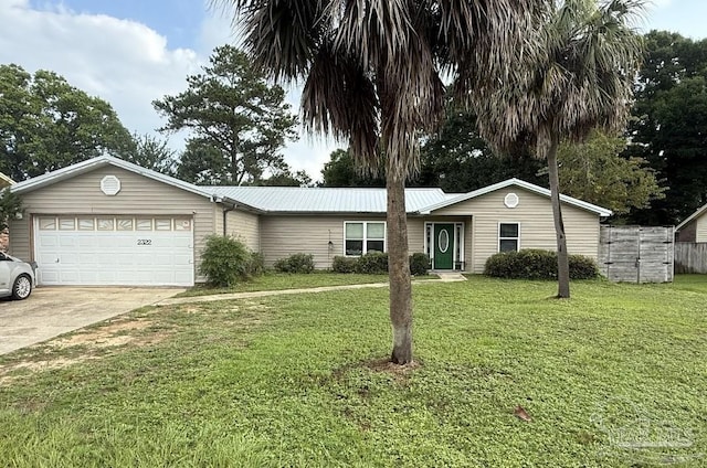 2322 Silversides Loop, Pensacola, FL 32526 - single story home featuring a garage, driveway, and metal roof