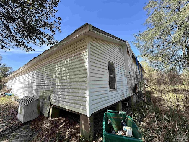 view of home's exterior featuring cooling unit