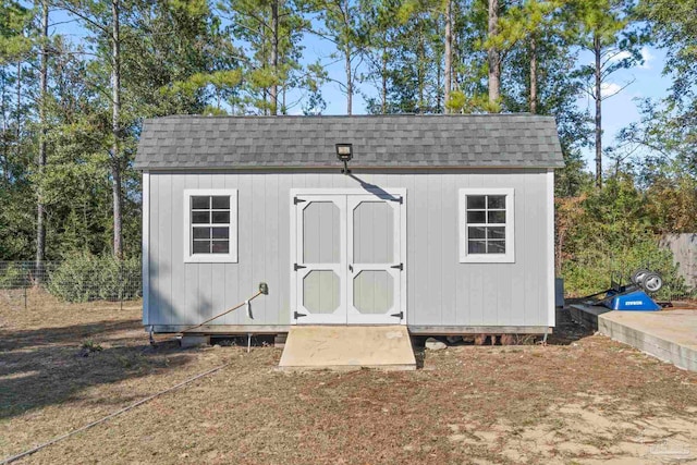 view of outbuilding