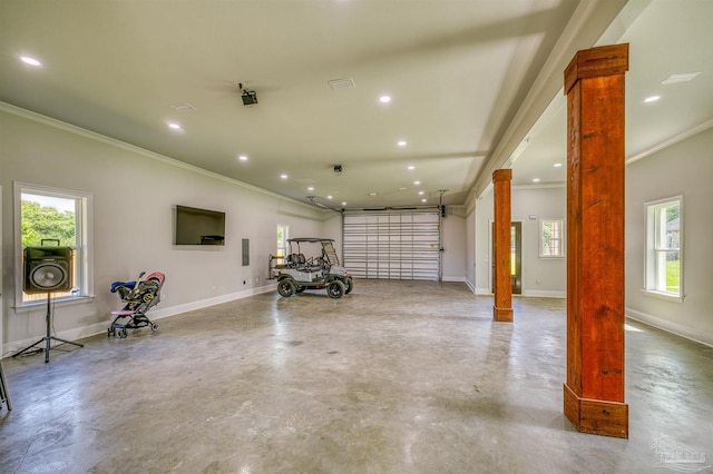 6126 E Fence Rd, Pensacola, FL 32526 - garage with recessed lighting