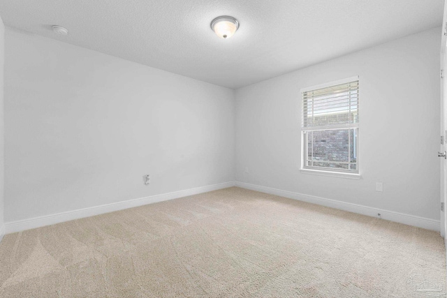 spare room with light colored carpet