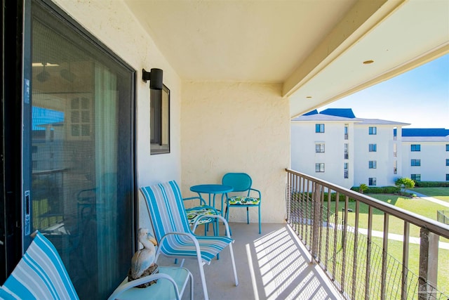 view of balcony