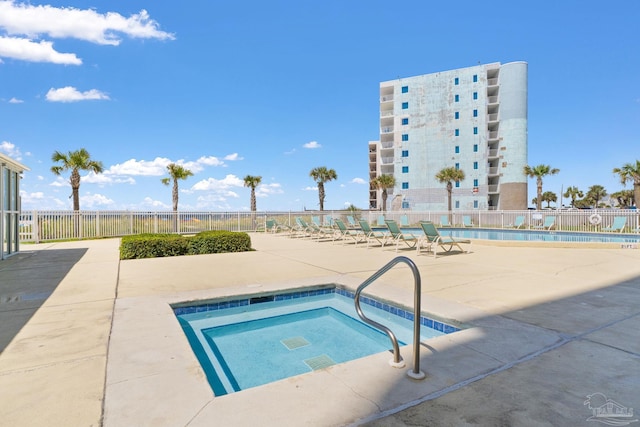 13753 Perdido Key Dr Unit 504, Perdido Key, FL 32507 - view of swimming pool with a hot tub and a patio area