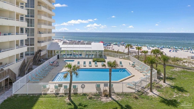 13753 Perdido Key Dr Unit 504, Perdido Key, FL 32507 - community pool featuring a water view and a patio