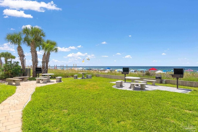 13753 Perdido Key Dr Unit 504, Perdido Key, FL 32507 - view of grassy yard featuring a water view and a patio area