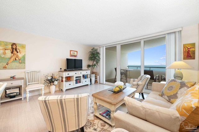 13753 Perdido Key Dr Unit 504, Perdido Key, FL 32507 - living room with baseboards, wood finished floors, and expansive windows