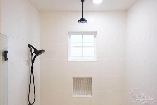 room details featuring tiled shower