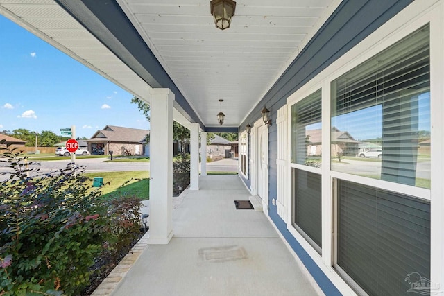 view of patio / terrace with a porch