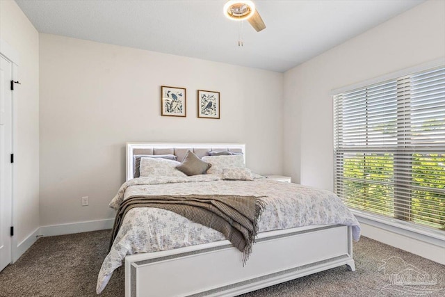 1412 Areca Palm Dr, Gulf Breeze, FL 32563 - bedroom with carpet flooring and a ceiling fan