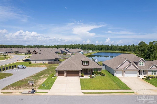 1412 Areca Palm Dr, Gulf Breeze, FL 32563 - aerial view of residential area featuring a large body of water