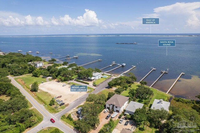 1412 Areca Palm Dr, Gulf Breeze, FL 32563 - drone / aerial view of a nearby body of water