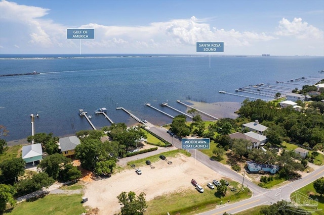 1412 Areca Palm Dr, Gulf Breeze, FL 32563 - aerial view of a large body of water