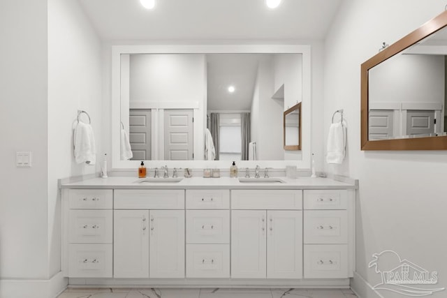 bathroom with vanity