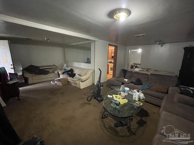 1500 N Hayne St, Pensacola, FL 32503 - view of carpeted living room