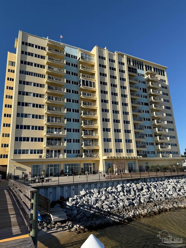 view of property featuring a water view