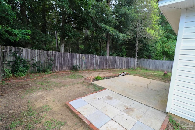 view of yard featuring a patio area