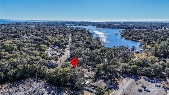 931 Pocahontas Dr, Ft Walton Beach, FL 32547 - birds eye view of property with a water view