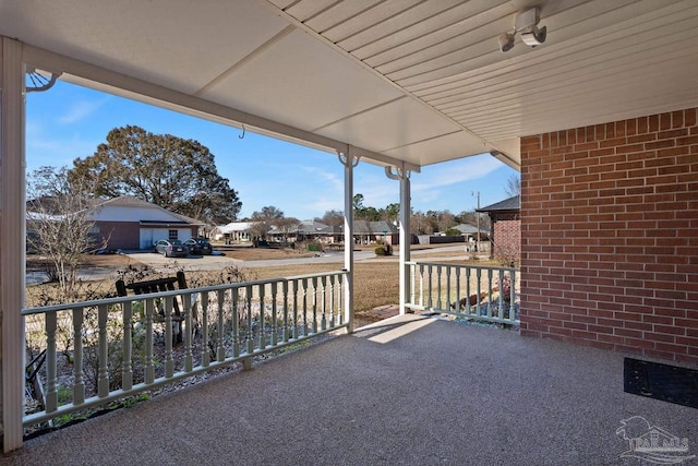 view of patio / terrace with covered porch