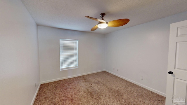 4901 Mason Calle, Gulf Breeze, FL 32563 - carpeted spare room with ceiling fan, baseboards, and a textured ceiling